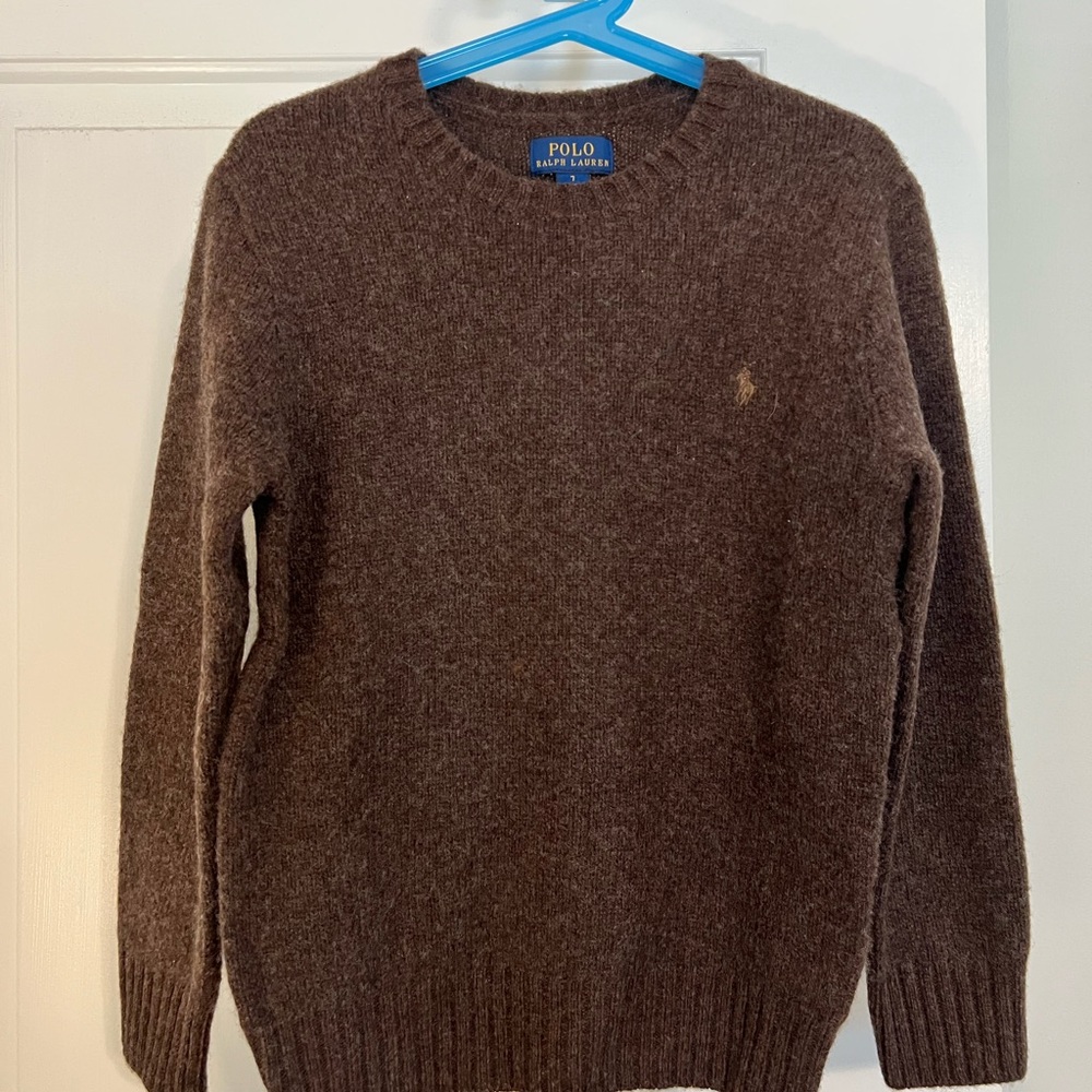 Polo by Ralph Lauren Kids Brown Crewneck Sweater